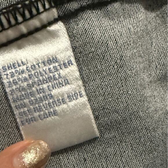 Y2K Silver Studded Black Denim Trucker Jacket Women's Size M Edgy Western Baddie - Picture 8 of 8